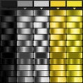 Gradient color Palette. Color are Black, Grey, Silver, Yellow, Canary Yellow, Swatches for gradient background and Versatile Royalty Free Stock Photo