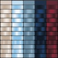 Gradient color Palette. Color are Light Grey, Sky Blue, Slate Blue, Dark Slate, Dark Red, Swatches for gradient background and Royalty Free Stock Photo