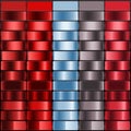 Gradient color Palette. Color are Red, Bright Red, Light Blue, Gray Pink, Red, Swatches for gradient background and Versatile Royalty Free Stock Photo