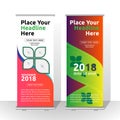 Gradient Color Roll up banner Design template