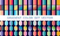 gradient color mega set, gradient color pallet, metallic gradient color vector set, glossy Gradients Vector Royalty Free Stock Photo