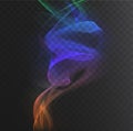 Gradient color wave flow, abstract effect, dynamic spectrum smoke curve and wavy motion
