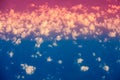 Gradient colored cloudy sky