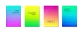 Gradient colorful minimal vector backgrounds. Abstract striped bright covers, banners, flyers backdrops