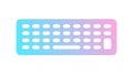 Gradient Computer Keyboard Input Icon, vector design Generative AI Royalty Free Stock Photo
