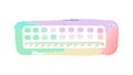 Gradient Computer Keyboard, Modern Tech Interface, vector design Generative AI Royalty Free Stock Photo