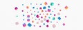 Gradient Confetti Vector Panoramic Transparent