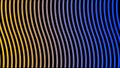Gradient curved lines. Animation. Colorful curved lines shimmer into each other creating background. Lines move from one