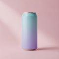 Gradient Cylinder Can on Pink Background Royalty Free Stock Photo