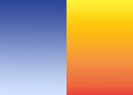 Gradient double cold warm dichotomy Royalty Free Stock Photo