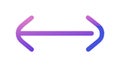 Gradient Double-Sided Arrow: Balanced Directional Indicator, vector design Generative AI Royalty Free Stock Photo