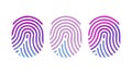 Gradient Fingerprints: Biometric Identity & Modern Authentication, vector design Generative AI Royalty Free Stock Photo