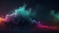 A gradient fog effect with floating, illuminated particles Royalty Free Stock Photo