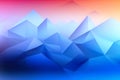 Gradient geometric triangular colorful background created with generative AI technology Royalty Free Stock Photo