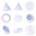 Sophisticated Gradient Whirls: Geometric Vector Elements for Dynamic Designs.