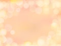 Gradient golden yellow blank paper background with bokeh border Royalty Free Stock Photo