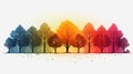 a gradient graphic where the colors seamlessly shift to represent the progression of seasons.