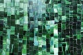 gradient green mosaic bathroom tiles. High quality photo Royalty Free Stock Photo