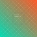 Gradient green and red colored triangle polygon pattern background.