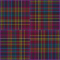 Gradient grid pattern. Colorful intersecting lines. Abstract square mesh. Vector layered form. Royalty Free Stock Photo