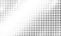 Gradient halftone vector texture overlay. Monochrome abstract geometric pattern