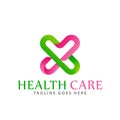 Gradient Health Care Modern Logos Design Vector Illustration Template