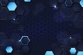 gradient hexagonal background vector design Royalty Free Stock Photo