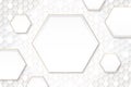 gradient hexagonal background vector design Royalty Free Stock Photo