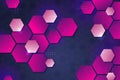 gradient hexagonal background vector design Royalty Free Stock Photo