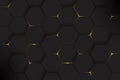 gradient hexagonal background vector design Royalty Free Stock Photo