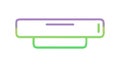 Gradient Horizontal Bar, UI Element and Progress Indicator, vector design Generative AI Royalty Free Stock Photo