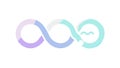 Gradient Infinity Loop Icon for Continuous Processes, vector design Generative AI Royalty Free Stock Photo