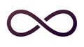 Gradient Infinity Symbol Endless Loop Icon, vector design Generative AI Royalty Free Stock Photo