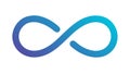 Gradient Infinity Symbol Icon, Limitless and Eternal Design, vector design Generative AI Royalty Free Stock Photo