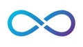 Gradient Infinity Symbol Vector Icon, Eternity Limitless, vector design Generative AI Royalty Free Stock Photo