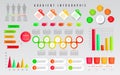 Gradient infographics element of chart, graph, diagram