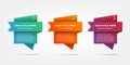Gradient infographics step by step. Element of chart, graph, diagram with 3 options - parts, processes, timelines