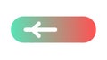 Gradient Left Arrow Navigation Direction Return, vector design Generative AI Royalty Free Stock Photo