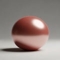 A gradient of light gray enhancing the sphere s reflective quality and Royalty Free Stock Photo