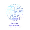 Gradient line icon parental involvement concept Royalty Free Stock Photo