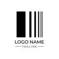 Gradient logo or barcode, for media or formal industry