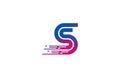 Gradient Logo Initial S Multi Line Bold Speed