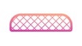 Gradient Mesh Fence Section, Modern Decorative Barrier, vector design Generative AI Royalty Free Stock Photo