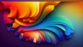 A gradient of mixed colors blend together unexpectedly to create a unique and dynamic abstract background, Generative AI, Royalty Free Stock Photo