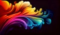 A gradient of mixed colors blend together unexpectedly to create a unique and dynamic abstract background, Generative AI, Royalty Free Stock Photo