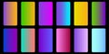 gradient mobile phone. Web ui design. Smartphone interface. Vector illustration. Stock image.