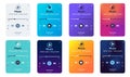 Gradient Music Player UI. Modern One Screen Interface Design