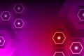 gradient neon hexagonal background vector design Royalty Free Stock Photo