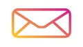 Gradient Orange-Yellow Mail Envelope Icon, vector design Generative AI Royalty Free Stock Photo