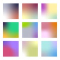 Gradient palette. Simple multicolored shapes in a gradient. Full color forms Royalty Free Stock Photo